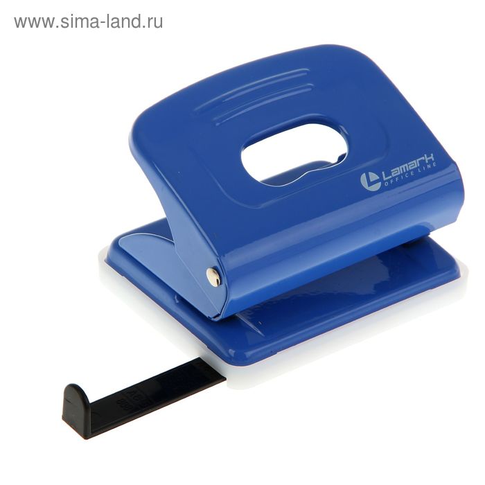 Дырокол c линейкой 20 листов, Lamark Mettallic, синий
Дырокол c линейкой 20 листов, Lamark Mettallic, синий
