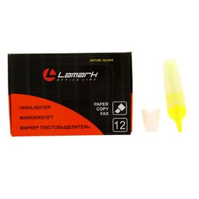 Маркер текстовыделитель 5.0 Lamark жёлтый
Маркер текстовыделитель 5.0 Lamark жёлтый