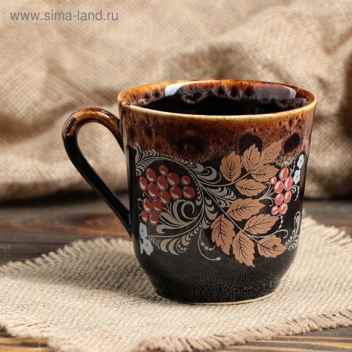 Кружка "Фрукты", коричневая, керамика, 0.3 л
Кружка "Фрукты", коричневая, керамика, 0.3 л