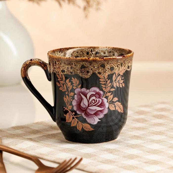 Кружка "Цветы", коричневая, керамика, 0.3 л, микс
Кружка "Цветы", коричневая, керамика, 0.3 л, микс