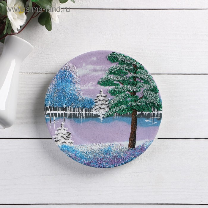 Тарелка фарфоровая "Зима", каменная крошка, D=18 см, микс
Тарелка фарфоровая "Зима", каменная крошка, D=18 см, микс