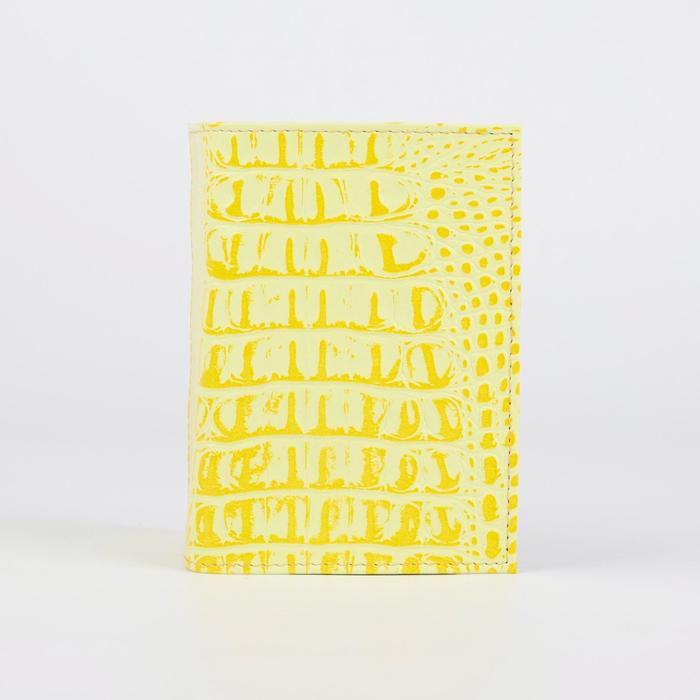 Обложка для паспорта, цвет жёлтый
Обложка для паспорта, цвет жёлтый