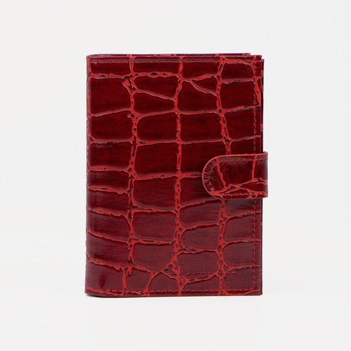 Обложка для автодокументов и паспорта на кнопке, отдел для купюр, цвет красный
Обложка для автодокументов и паспорта на кнопке, отдел для купюр, цвет красный