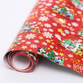 Бумага упаковочная глянцевая «Весёлого Нового года!», Микки Маус и друзья, 70 х 100 см
Бумага упаковочная глянцевая «Весёлого Нового года!», Микки Маус и друзья, 70 х 100 см