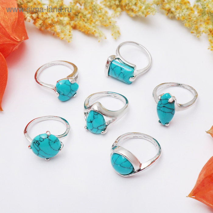 Кольцо "Бирюза" малое, форма МИКС, размер МИКС (17-20)
Кольцо "Бирюза" малое, форма МИКС, размер МИКС (17-20)