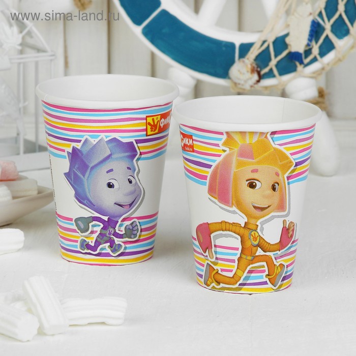 Набор стаканов «Фиксики», 8 шт., 270 мл
Набор стаканов «Фиксики», 8 шт., 270 мл