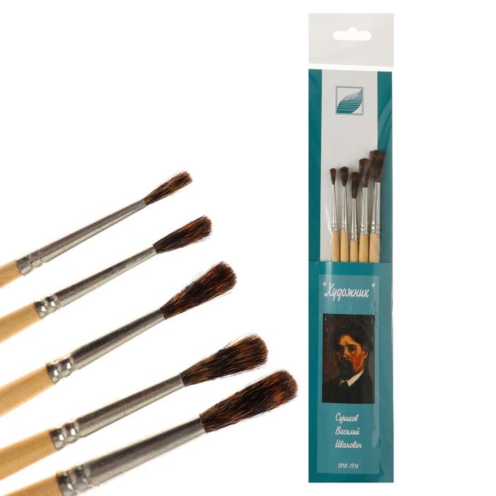 Набор кистей для художника серии «Художник», мех белки, 5 штук: круглые № 1, 2, 3, 4, 5
Набор кистей для художника серии «Художник», мех белки, 5 штук: круглые № 1, 2, 3, 4, 5