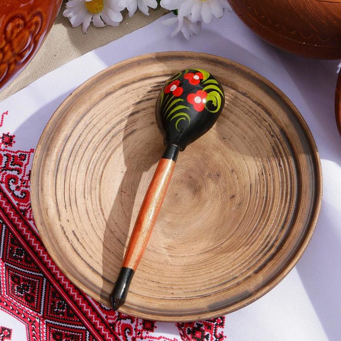 фото Ложка деревянная «чернушка», маленькая, хохлома, микс