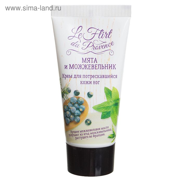 Крем Le Flirt "Мята и можжевельник" для потрескавшейся кожи ног, 50 мл
Крем Le Flirt "Мята и можжевельник" для потрескавшейся кожи ног, 50 мл