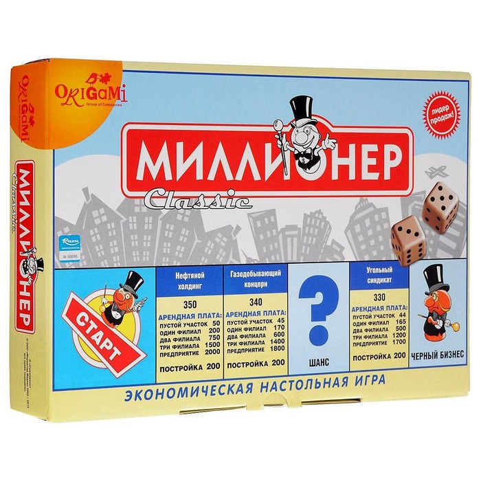 Настольная игра «Миллионер. Классик»
Настольная игра «Миллионер. Классик»