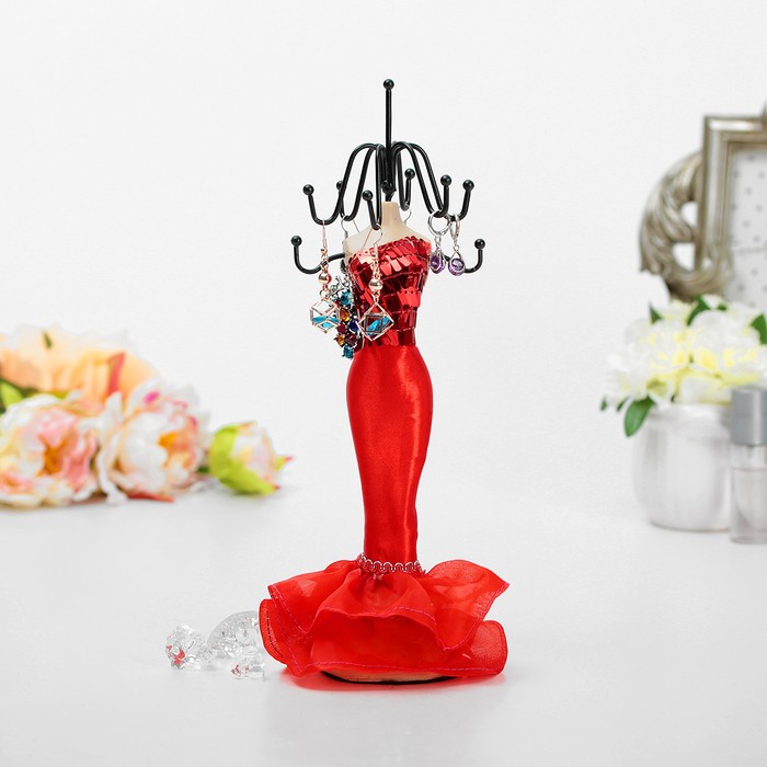Подставка для украшений "Силуэт девушки в платье", h=28 см, цвет МИКС
Подставка для украшений "Силуэт девушки в платье", h=28 см, цвет МИКС