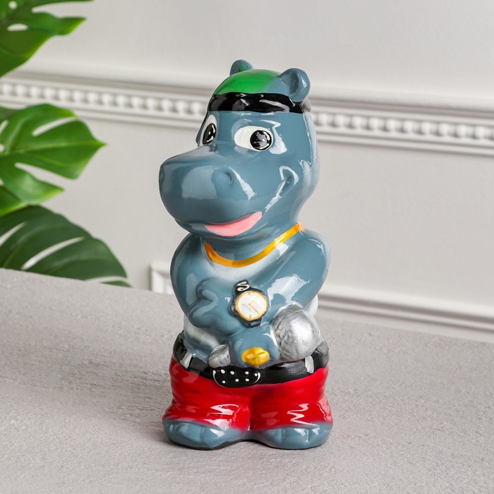 Копилка "Бегемот-рэпер", глянец, разноцветная, 27 см
Копилка "Бегемот-рэпер", глянец, разноцветная, 27 см