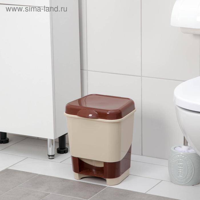 Контейнер для мусора с педалью, 8 л, цвет МИКС
Контейнер для мусора с педалью, 8 л, цвет МИКС