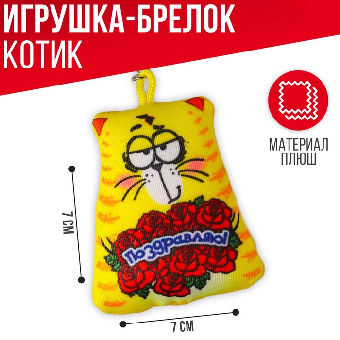 Брелок-антистресс «Поздравляю», 7×7 см
Брелок-антистресс «Поздравляю», 7×7 см