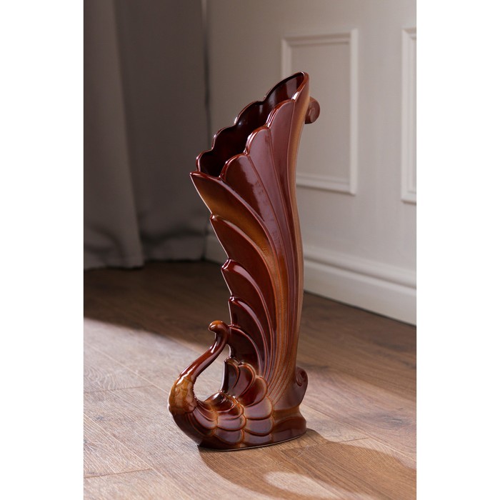 Ваза керамическая "Жар-птица", напольная, коричневая, 50 см, микс
Ваза керамическая "Жар-птица", напольная, коричневая, 50 см, микс