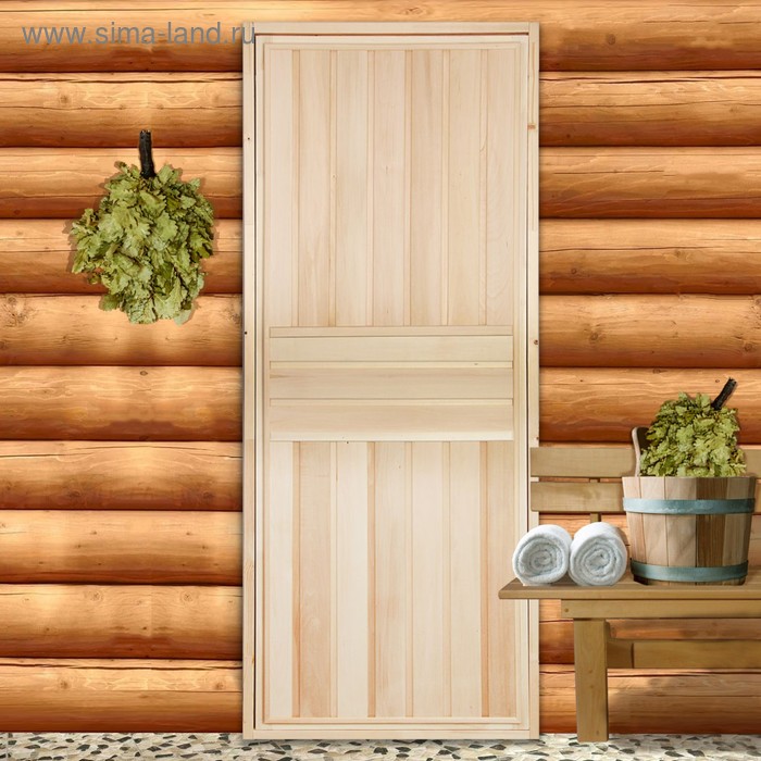 Дверь для бани "Вертикаль", 170×70см, "Добропаровъ"
Дверь для бани "Вертикаль", 170×70см, "Добропаровъ"