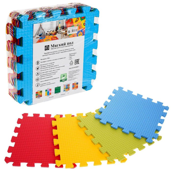 Детский коврик-пазл «Радуга» (мягкий), 9 элементов 33 х 33 х 0,9 см, термоплёнка
Детский коврик-пазл «Радуга» (мягкий), 9 элементов 33 х 33 х 0,9 см, термоплёнка