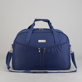 Сумка дорожная, отдел на молнии, с увеличением, 4 наружных кармана, длинный ремень, цвет синий
Сумка дорожная, отдел на молнии, с увеличением, 4 наружных кармана, длинный ремень, цвет синий