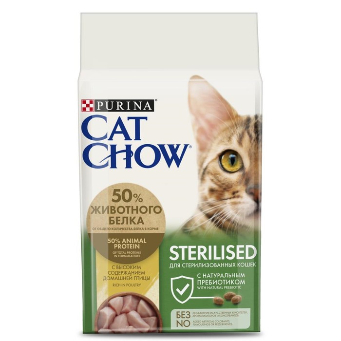 Сухой корм CAT CHOW для стерилизованных кошек, 1.5 кг
Сухой корм CAT CHOW для стерилизованных кошек, 1.5 кг