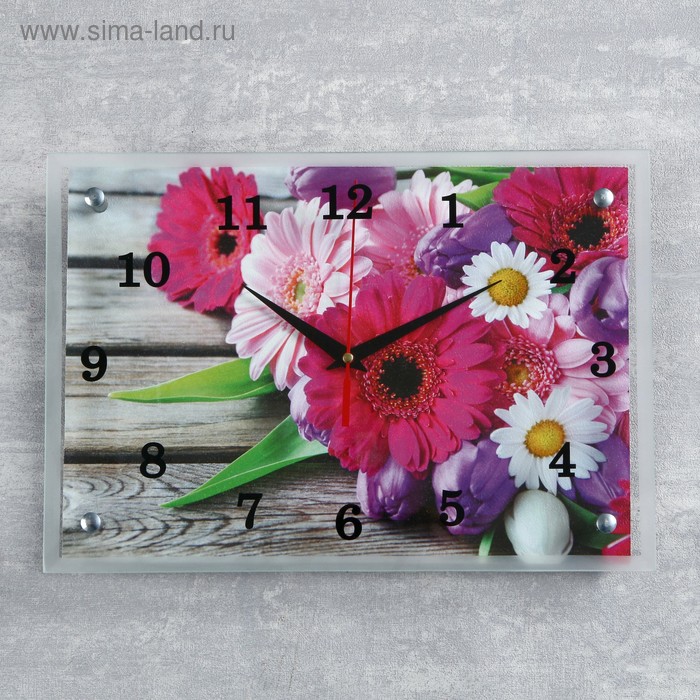 Часы настенные, серия: Цветы, "Цветное ассорти"25х35 см, микс
Часы настенные, серия: Цветы, "Цветное ассорти"25х35 см, микс