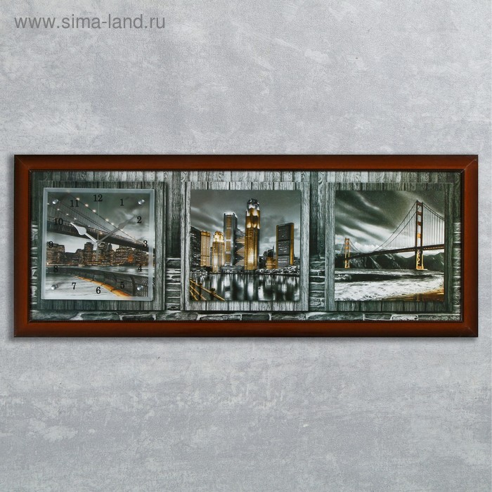 Часы-картина настенные, серия: Город, "Ночная Америка", 35 х 100 см
Часы-картина настенные, серия: Город, "Ночная Америка", 35 х 100 см