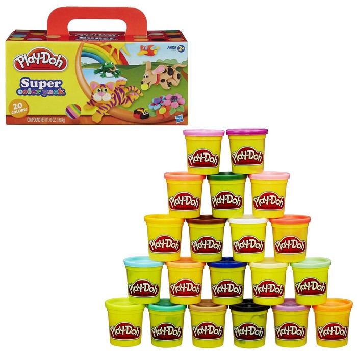 Пластилин Play-doh, набор 20 баночек
Пластилин Play-doh, набор 20 баночек