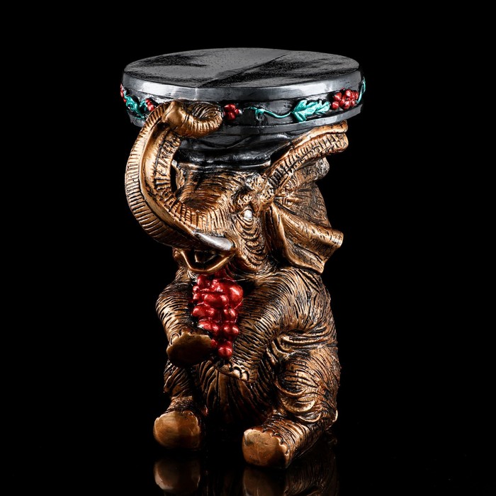 Подставка декоративная "Слон", бронза, покрытие лак, гипс, 43 см, микс
Подставка декоративная "Слон", бронза, покрытие лак, гипс, 43 см, микс