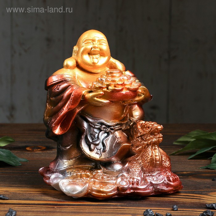 Копилка "Хотэй на драконе", глянец, разноцветная, 19 см
Копилка "Хотэй на драконе", глянец, разноцветная, 19 см