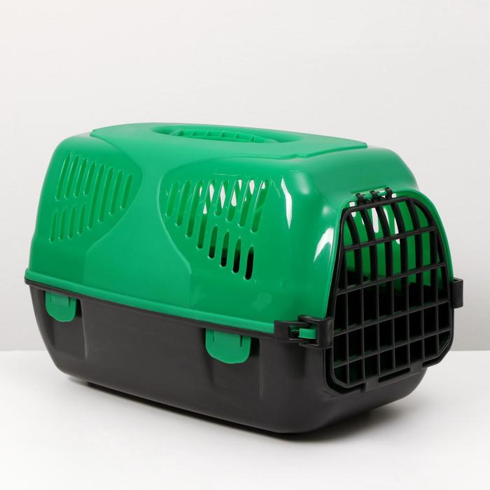 Переноска для животных "Сириус", 33,5 х 31 х 50 см, цвет зелёный
Переноска для животных "Сириус", 33,5 х 31 х 50 см, цвет зелёный