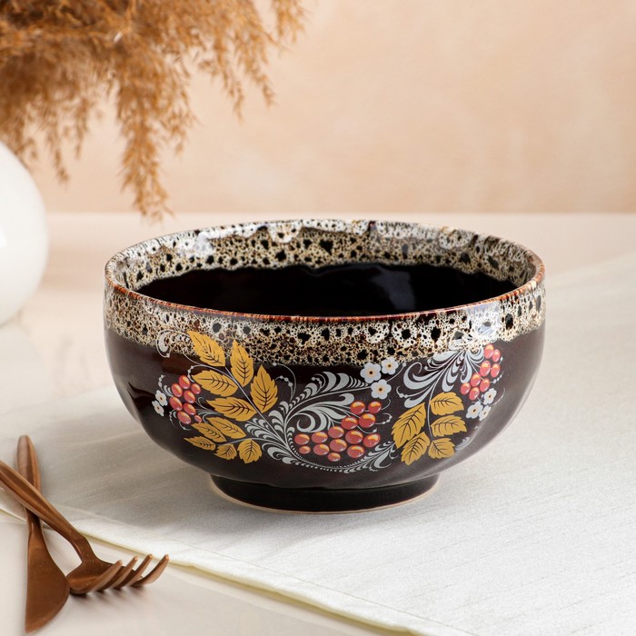 Салатник "Пена", тёмный, с деколью, 1.1 л, микс
Салатник "Пена", тёмный, с деколью, 1.1 л, микс