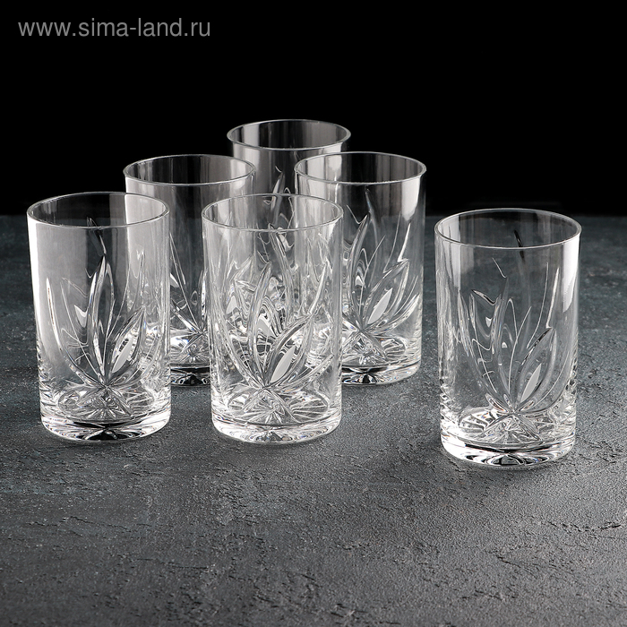 Набор стаканов для напитка «Цветок», 250 мл, хрусталь, 6 шт
Набор стаканов для напитка «Цветок», 250 мл, хрусталь, 6 шт