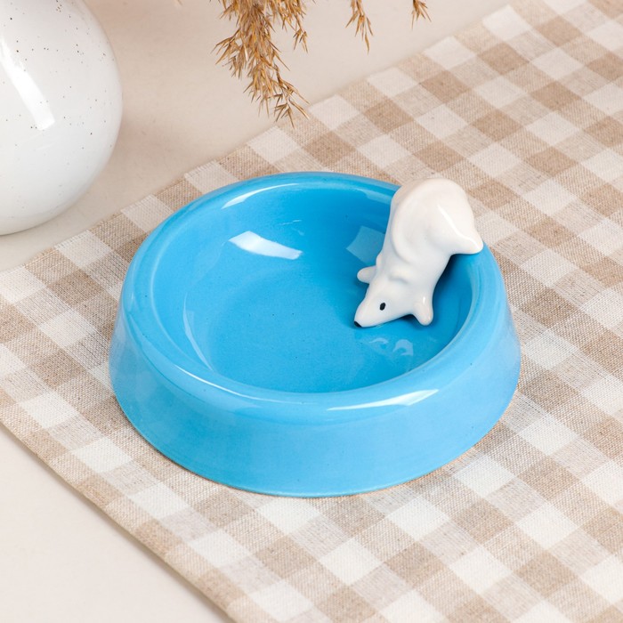 Миска "Белая мышка", голубая, керамика, 0.2 л
Миска "Белая мышка", голубая, керамика, 0.2 л