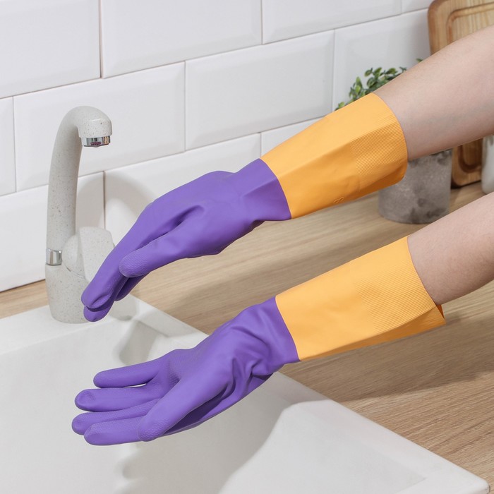 Перчатки хозяйственные резиновые «Брут», размер M, экстрапрочные
Перчатки хозяйственные резиновые «Брут», размер M, экстрапрочные