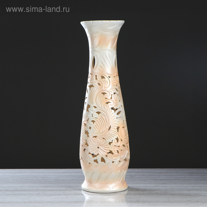 Ваза керамическая "Глория", напольная, бежевый цвет, сквозная резка, 68 см, микс
Ваза керамическая "Глория", напольная, бежевый цвет, сквозная резка, 68 см, микс