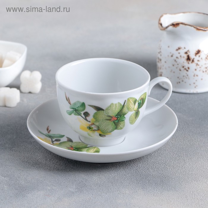 Чайная пара «Орхидея зелёная», 275 мл
Чайная пара «Орхидея зелёная», 275 мл