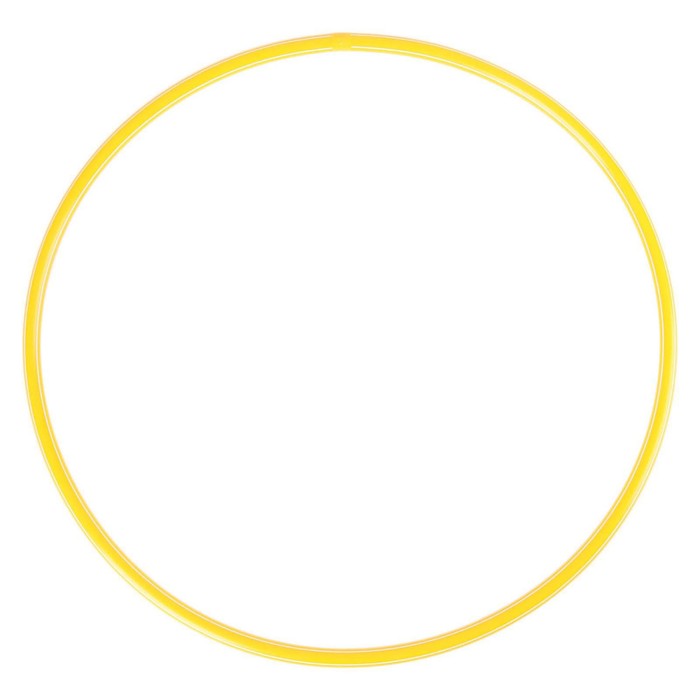 фото Обруч диаметр 80 см, цвет жёлтый соломон