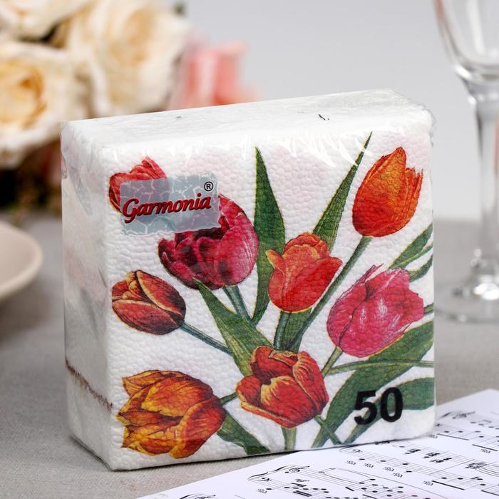 Салфетки бумажные «Гармония цвета. Тюльпаны», 50 шт.
Салфетки бумажные «Гармония цвета. Тюльпаны», 50 шт.