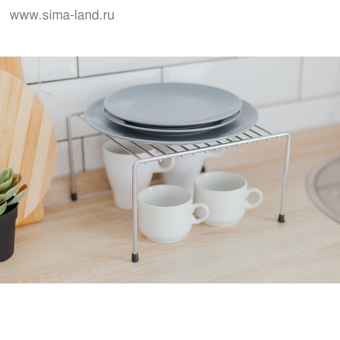 Полка для шкафа, 25×22×13, цвет хром 
Полка для шкафа, 25×22×13, цвет хром