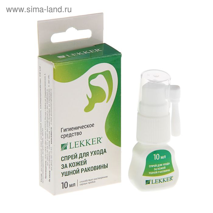 Спрей Lekker для ухода за ушной раковиной, 10 мл
Спрей Lekker для ухода за ушной раковиной, 10 мл