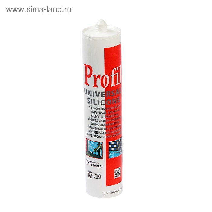 Герметик Soudal Profil, силиконовый, универсальный, белый, 270 мл 
Герметик Soudal Profil, силиконовый, универсальный, белый, 270 мл