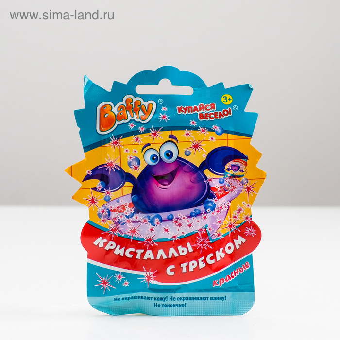 Кристаллы с треском Baffy для ванн, красные, 10 г
Кристаллы с треском Baffy для ванн, красные, 10 г