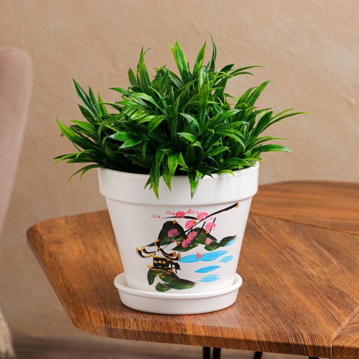 Горшок для цветов "Конус", белый, роспись, 1 л
Горшок для цветов "Конус", белый, роспись, 1 л