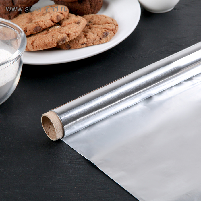 Фольга алюминиевая пищевая «Эконом», ширина 29 см, 9 мкм, рулон 8 м
Фольга алюминиевая пищевая «Эконом», ширина 29 см, 9 мкм, рулон 8 м