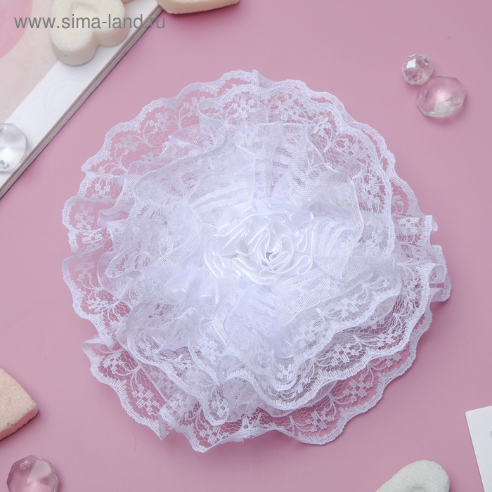 Резинка для волос "Школьница" бант кружевной, d-10 см, белый
Резинка для волос "Школьница" бант кружевной, d-10 см, белый