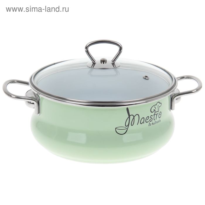 Кастрюля Maestro, 3 л, стеклянная крышка 
Кастрюля Maestro, 3 л, стеклянная крышка