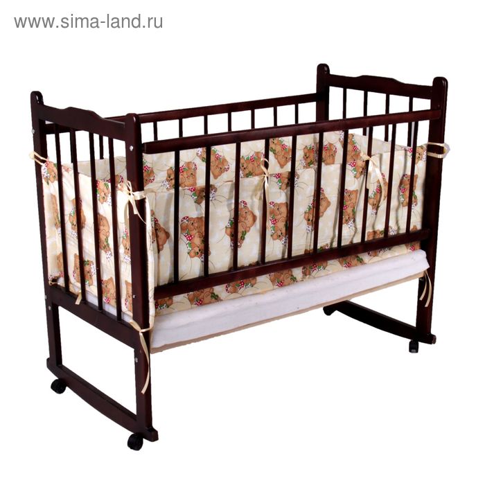 Бортик "Спящие мишки" бязь,поролон, 4 части (2 ч: 40*60см, 2 ч: 40*120см), цвет беж. 522
Бортик "Спящие мишки" бязь,поролон, 4 части (2 ч: 40*60см, 2 ч: 40*120см), цвет беж. 522