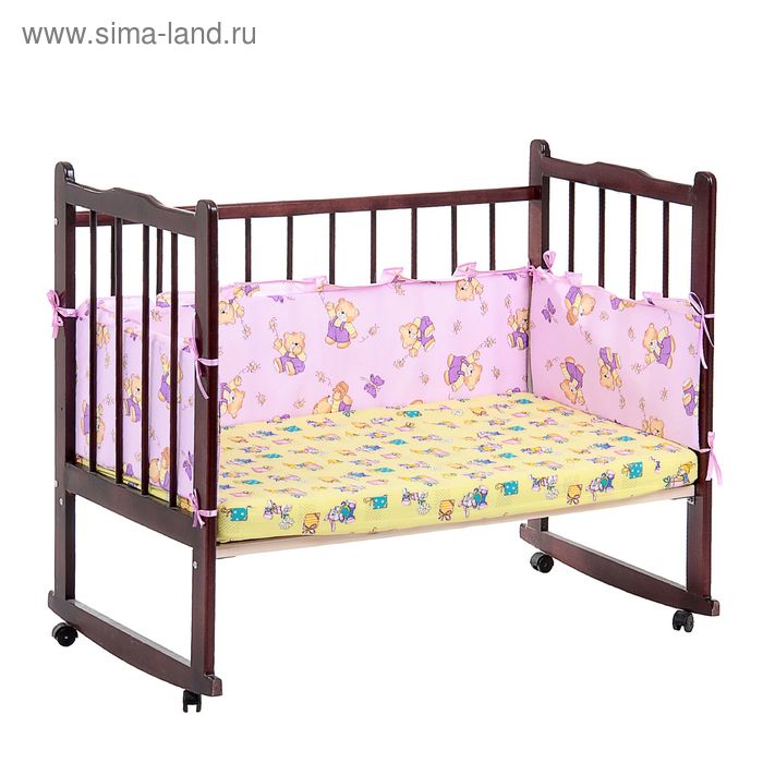 Бортик с рюшей "Мишки с мёдом", 4 части (2 части: 30х60 см, 2 части: 30х120 см), цвет фиолетовый (арт. 552)
Бортик с рюшей "Мишки с мёдом", 4 части (2 части: 30х60 см, 2 части: 30х120 см), цвет фиолетовый (арт. 552)