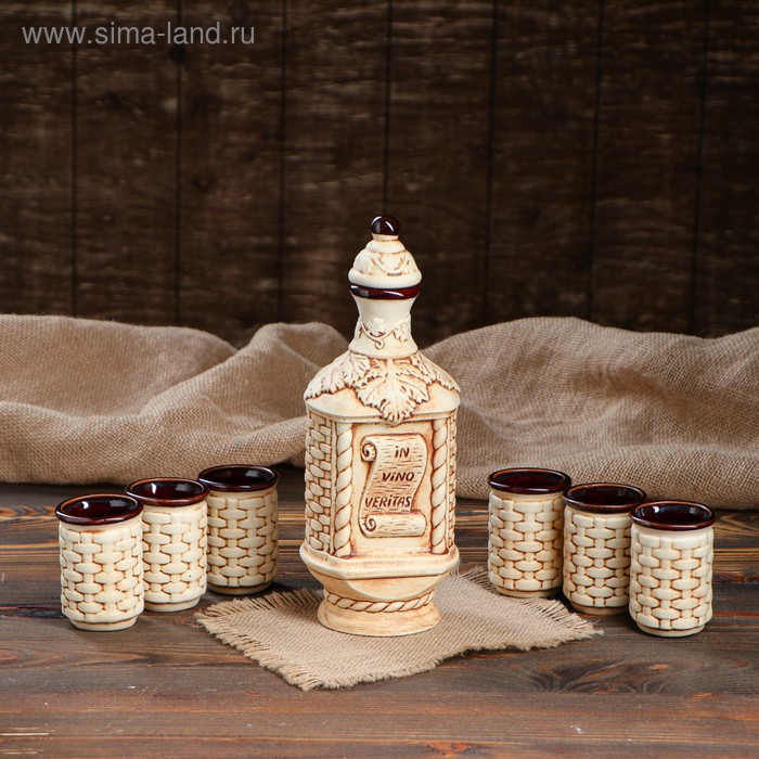 Набор для вина "Истина", 7 предметов, 0.75 л/ 0.1 л
Набор для вина "Истина", 7 предметов, 0.75 л/ 0.1 л