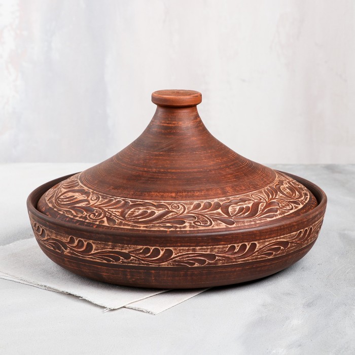 Тажин "Ажурный", ангоб, красная глина, 2 л, микс
Тажин "Ажурный", ангоб, красная глина, 2 л, микс