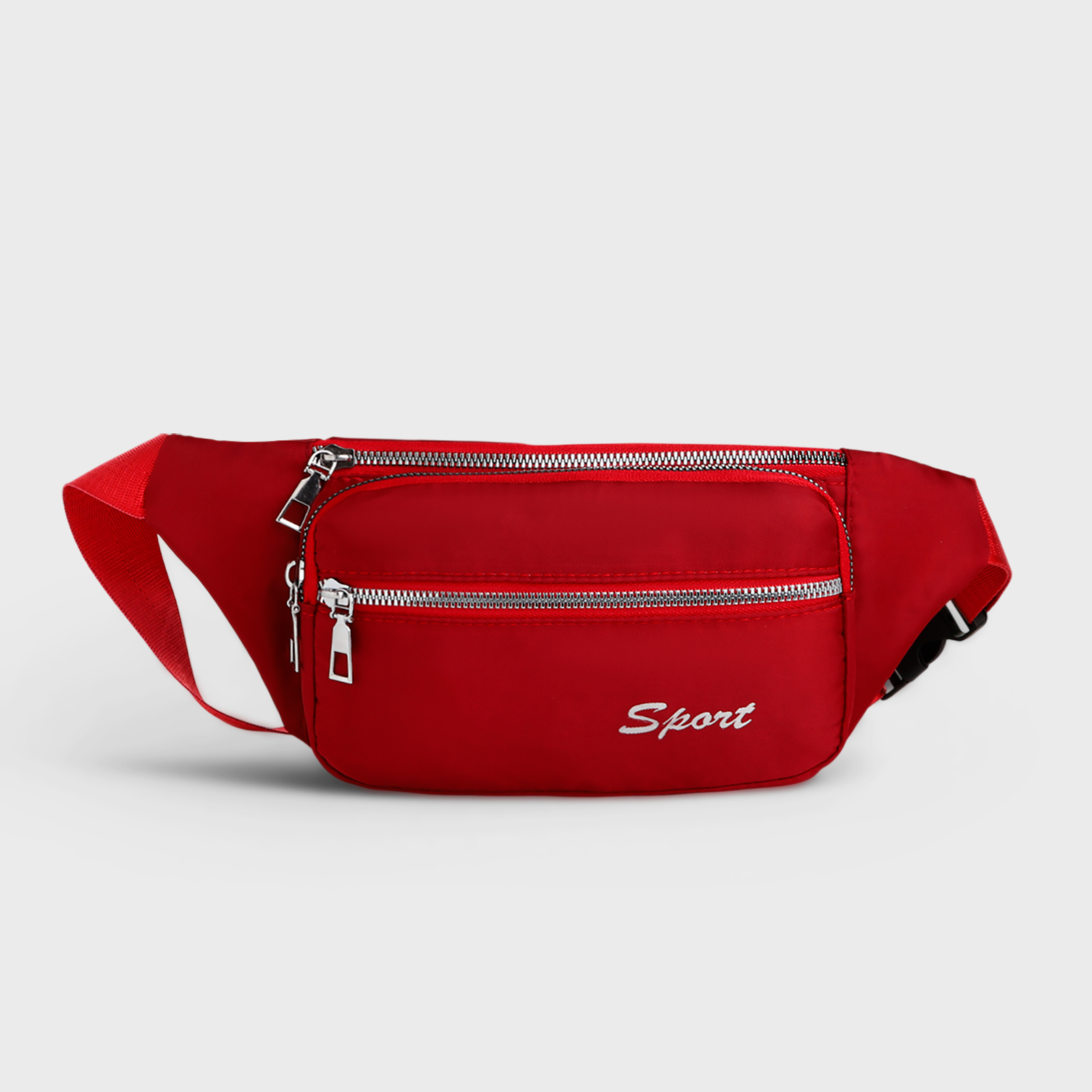 Красная поясная сумка